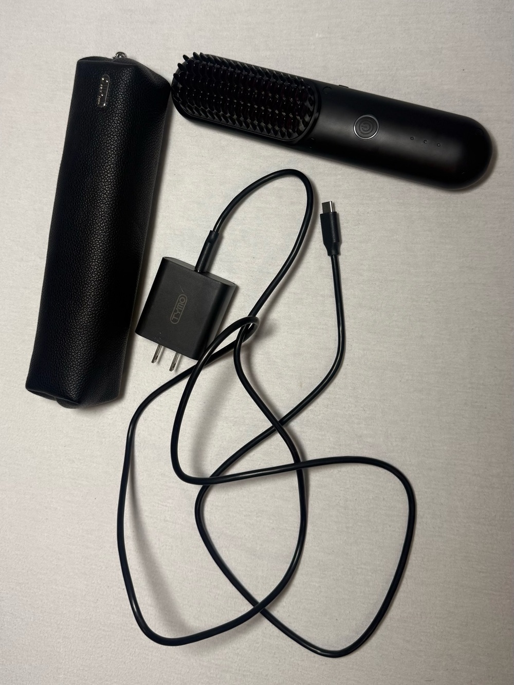 TYMO Portable Hair Straightening Brush in Black - Picture 3 of 3